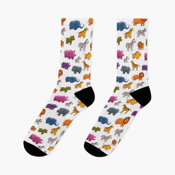 Item preview, Colorful safari animals in a kids crayon drawing style designed and sold by Piotrek0001.