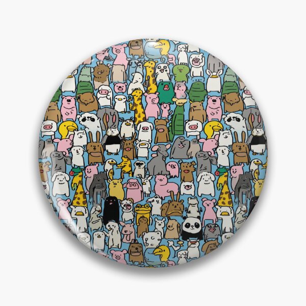 Item preview, A crowd of cute animals in a simple style designed and sold by Piotrek0001.