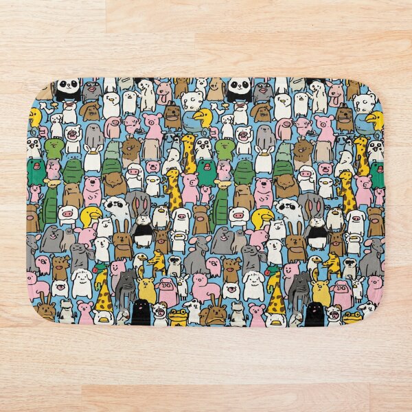 Item preview, A crowd of cute animals in a simple style designed and sold by Piotrek0001.
