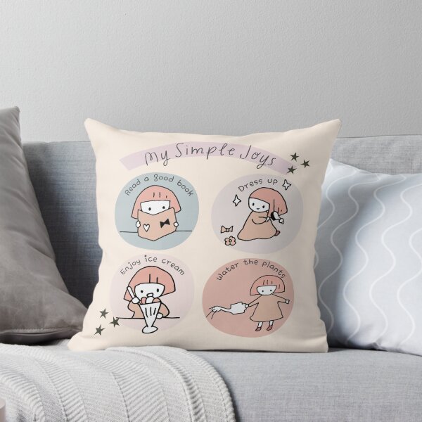 Item preview, My Simple Joys – Cute Minimalist Everyday Happiness Illustration designed and sold by TheBeeKindSpace.