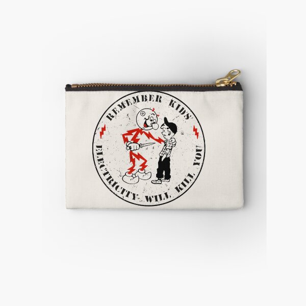 Item preview, Reddy Kilowatt vintage sparky, funny electrician, remember kids electricity will kill you, electric hazard warning, lineman hard hat  designed and sold by CharmedVille.