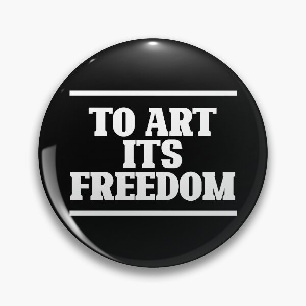Item preview, To Art Its Freedom — Bold Minimalist Manifesto (white) designed and sold by didijuca.