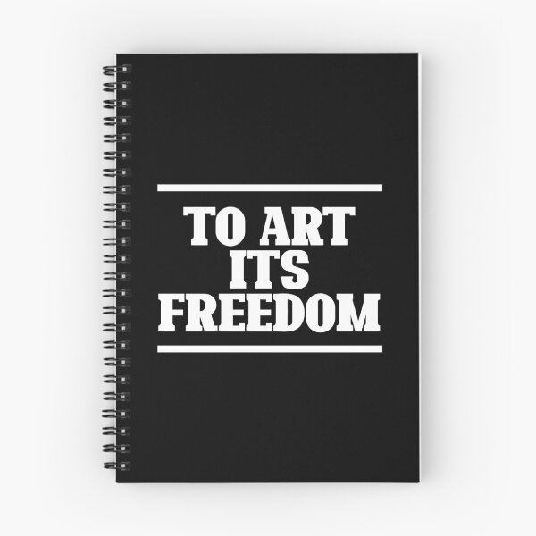 Item preview, To Art Its Freedom — Bold Minimalist Manifesto (white) designed and sold by didijuca.