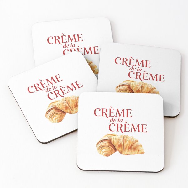 Item preview, Crème de la Crème Croissant Art — French Bakery Foodie Design designed and sold by HBDStudio.