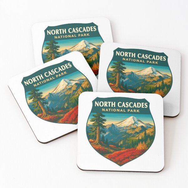 Item preview, North Cascades National Park Retro Sticker designed and sold by Ismeal Von.