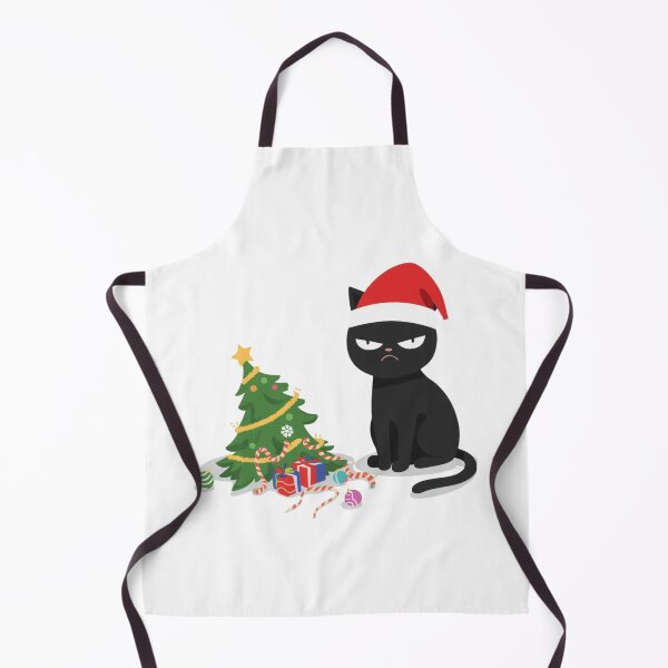 Item preview, Grumpy Black Cat vs Christmas Tree designed and sold by xMErCUrY03x.