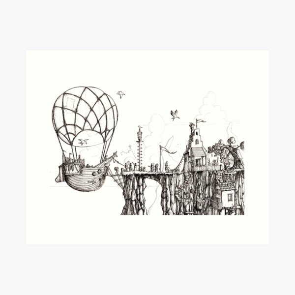 The moorings Art Print