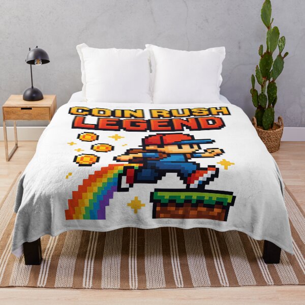 Item preview, Coin Rush Legend Pixel Runner Design. designed and sold by The-T-In-Retro.