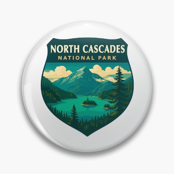 Item preview, North Cascades National Park Retro Sticker designed and sold by Ismeal Von.