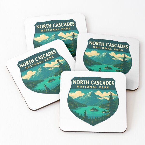 Item preview, North Cascades National Park Retro Sticker designed and sold by Ismeal Von.