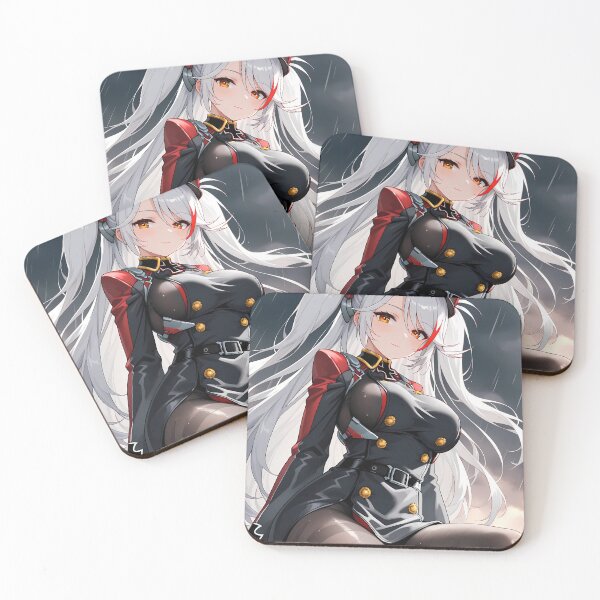 Item preview, Powerful Captain Prinz Eugen Azur Lane in Stormy Sea Battle Scene designed and sold by HumbertoValveno.