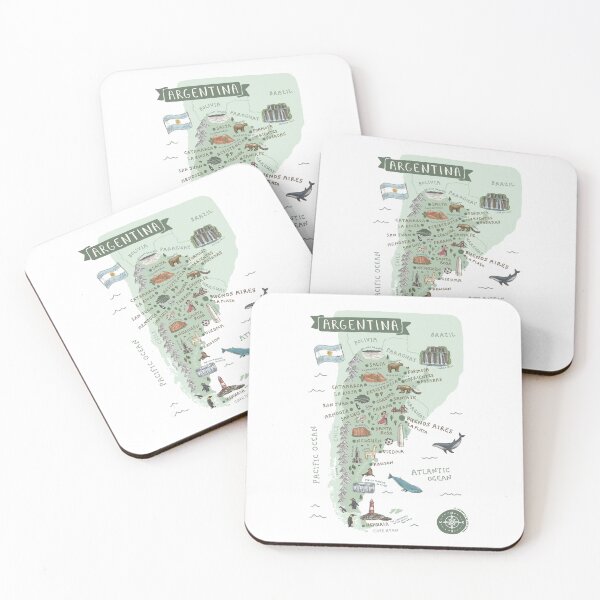 Item preview, Map of Argentina - Green designed and sold by Those Pencil Shavings.