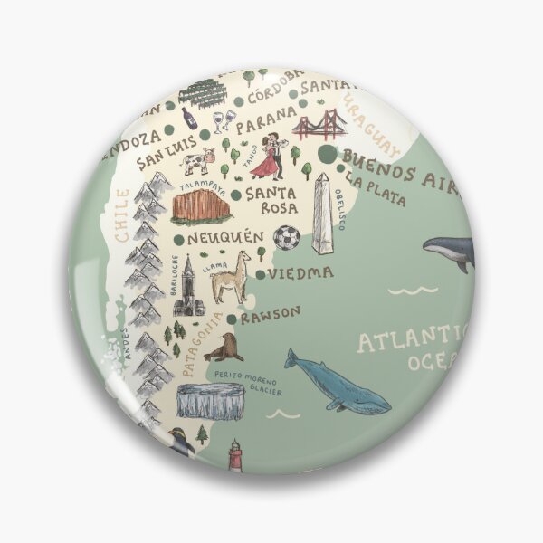 Item preview, Map of Argentina - Green designed and sold by Those Pencil Shavings.