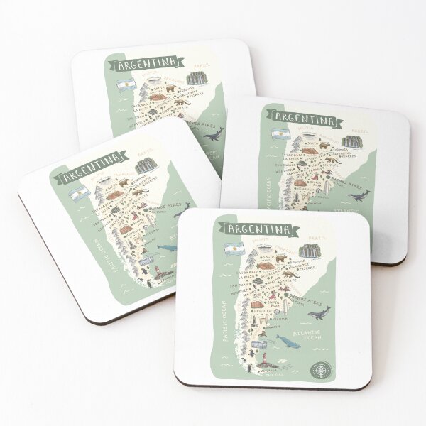 Item preview, Map of Argentina - Green designed and sold by Those Pencil Shavings.