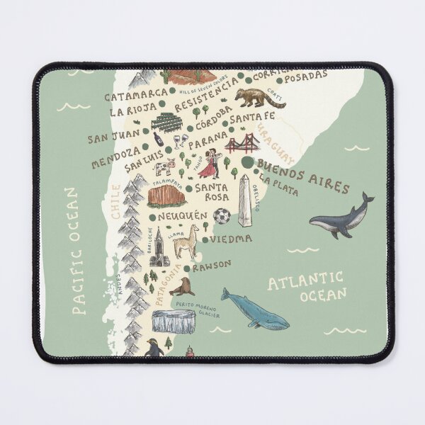 Item preview, Map of Argentina - Green designed and sold by Those Pencil Shavings.