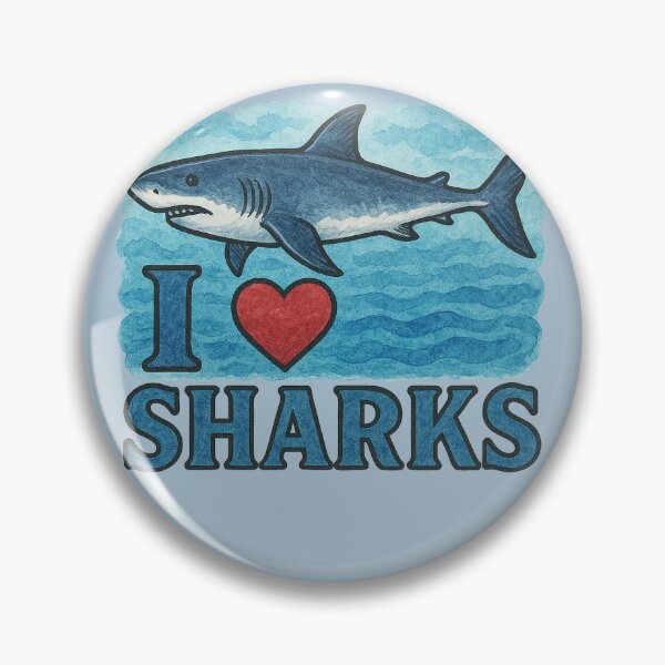 Item preview, I Love Sharks designed and sold by FrictionMaxxing.