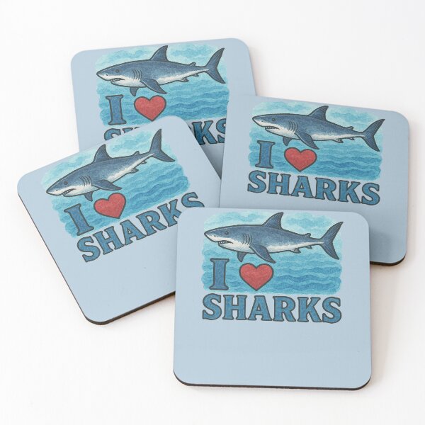 Item preview, I Love Sharks designed and sold by FrictionMaxxing.