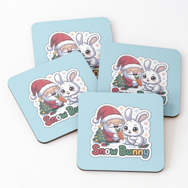 Item preview, christmas gnomes sticker snow bunny gnome rabbit carrot holiday gift designed and sold by Nuist25.