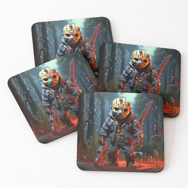 Item preview, Camp Slash Mini Mayhem – Horror Slasher Art by Jennifer Moor designed and sold by MythicmoorArt.