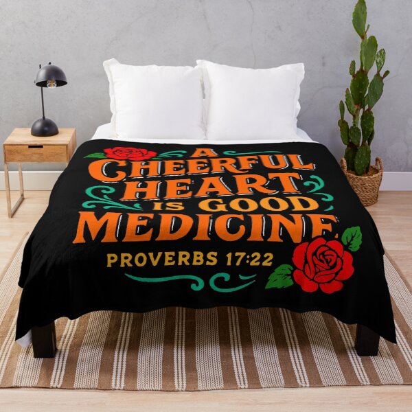 Item preview, Proverbs 17:22 A Cheerful Heart Is Good Medicine designed and sold by plushism.
