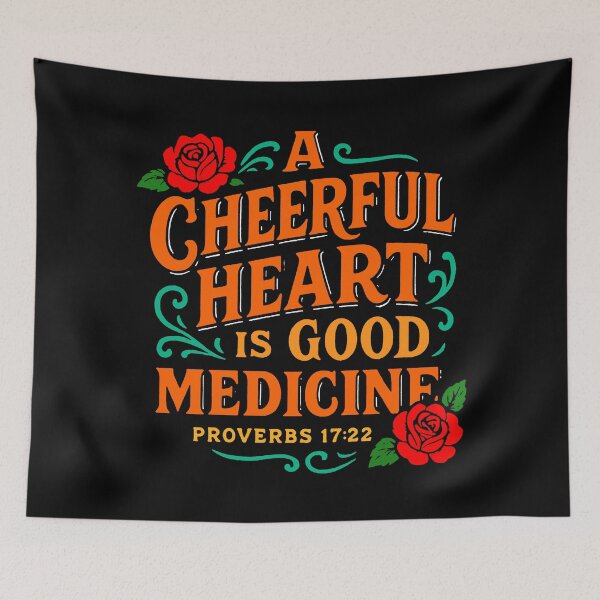 Item preview, Proverbs 17:22 A Cheerful Heart Is Good Medicine designed and sold by plushism.