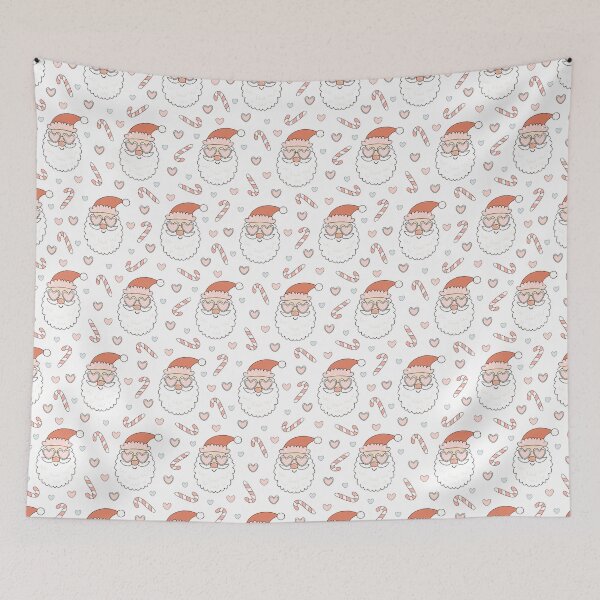 Item preview, Funny Christmas Santa Pattern designed and sold by Julza Art.