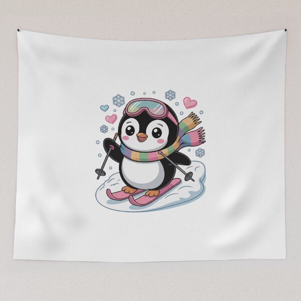 Item preview, Penguin Skiing Happily designed and sold by jkrphoto.