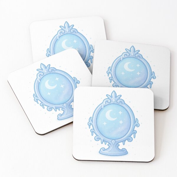 Item preview, Frozen Mirror Portal | Winter Magic Sticker & Frosted Celestial Aesthetic Art designed and sold by HerDreamCodes.
