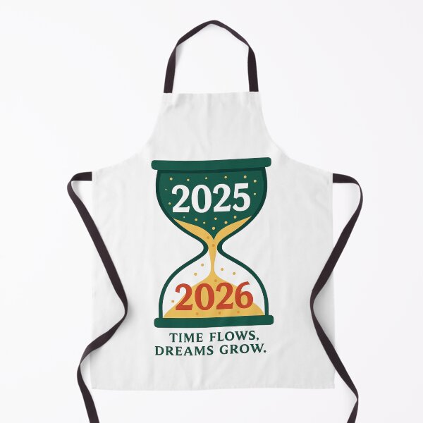 Item preview, Goodbye 2025 Hello 2026 – Time Flows Dreams Grow Hourglass Design designed and sold by ZYNORAworld.