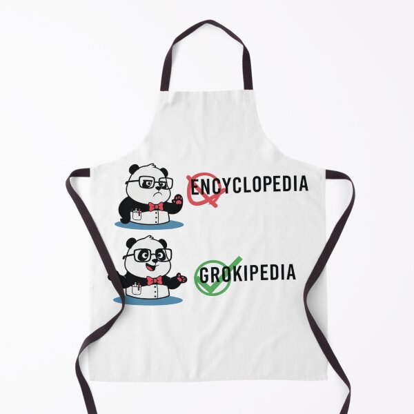 Item preview, Grokipedia Panda Meme | Nerd Encyclopedia vs Grokipedia Design designed and sold by Essémké.