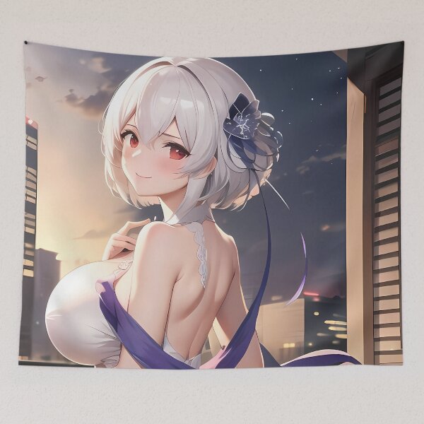 Item preview, Moonlight Sirius Balcony Grace Azur Lane Anime Girl Night designed and sold by HumbertoValveno.