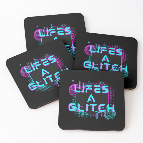 Item preview, LIFE'S A GLITCH Funny Cyberpunk Glitchcore Aesthetic Digital Art designed and sold by WHITE FLAME PRINTS.
