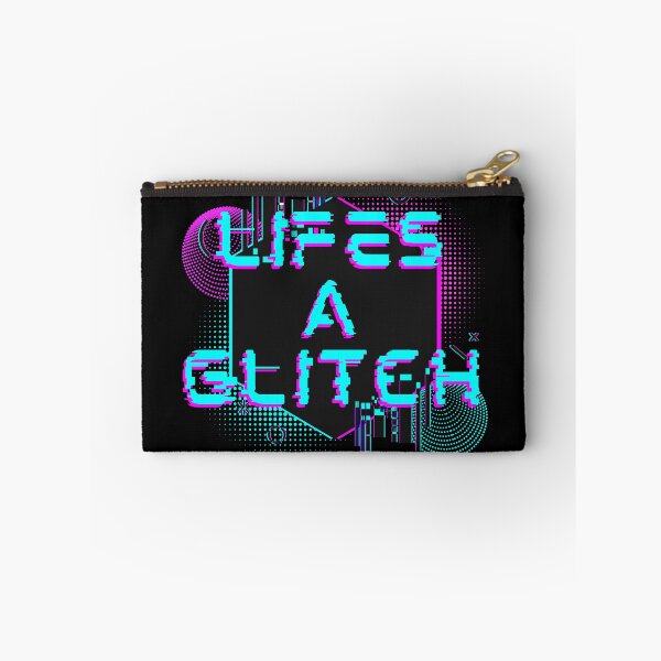 Item preview, LIFE'S A GLITCH Funny Cyberpunk Glitchcore Aesthetic Digital Art designed and sold by WHITE FLAME PRINTS.