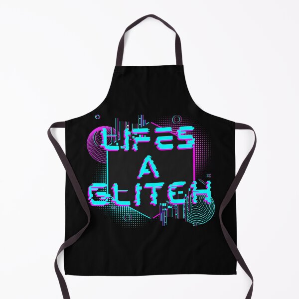 Item preview, LIFE'S A GLITCH Funny Cyberpunk Glitchcore Aesthetic Digital Art designed and sold by WHITE FLAME PRINTS.