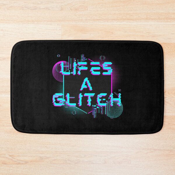 Item preview, LIFE'S A GLITCH Funny Cyberpunk Glitchcore Aesthetic Digital Art designed and sold by WHITE FLAME PRINTS.