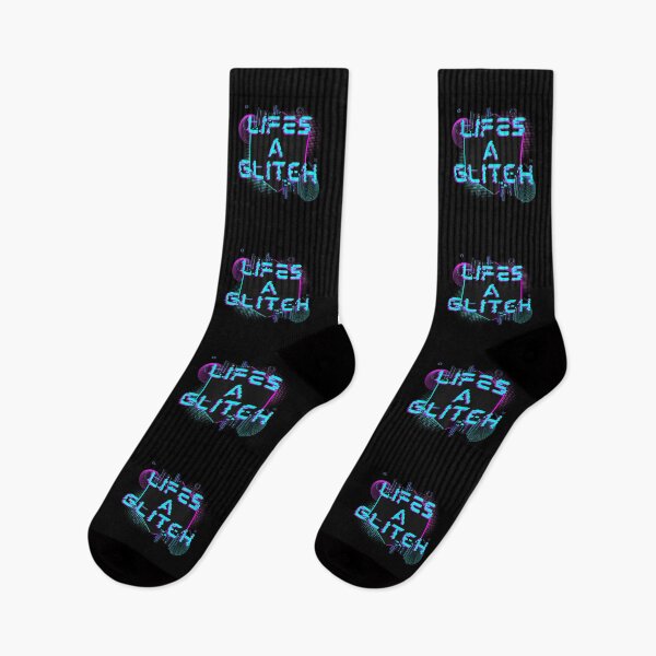 Item preview, LIFE'S A GLITCH Funny Cyberpunk Glitchcore Aesthetic Digital Art designed and sold by WHITE FLAME PRINTS.
