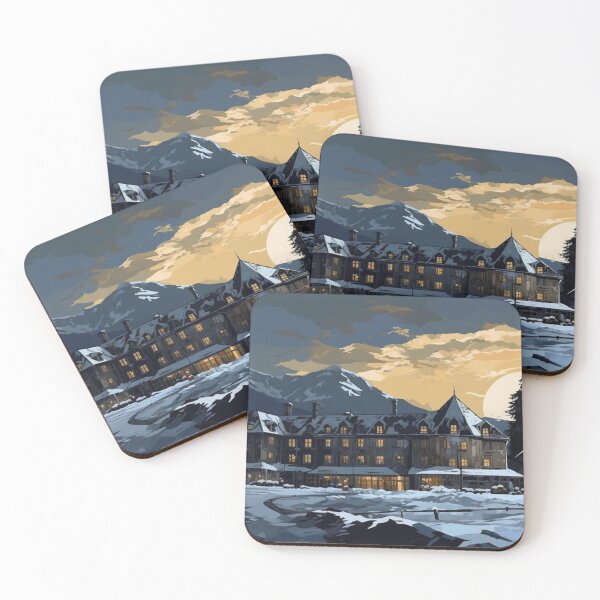 Item preview, Cozy Winter Mountain Hotel Night designed and sold by Oniyasha.