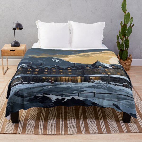 Item preview, Cozy Winter Mountain Hotel Night designed and sold by Oniyasha.