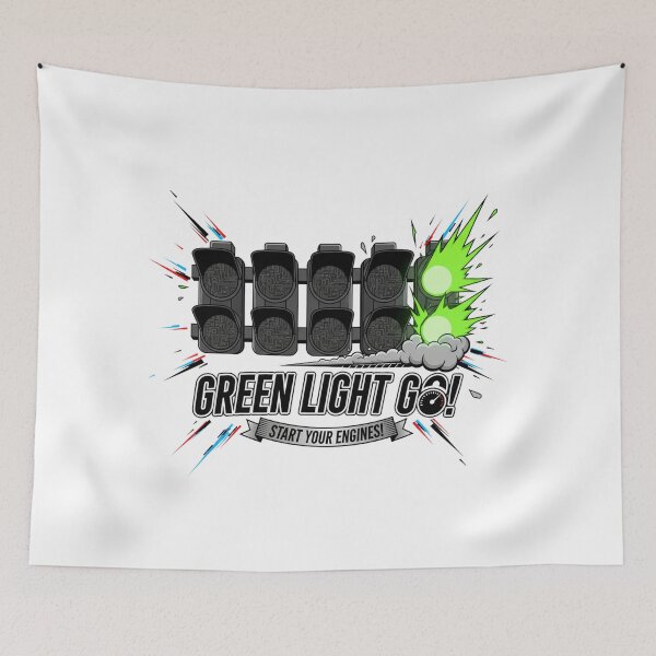 Item preview, Green Light Go! - Start Your Engines Racing Graphic Tee designed and sold by nhstaruna.