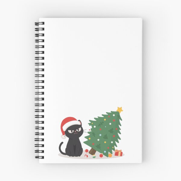 Item preview, Grumpy Black Cat vs Christmas Tree designed and sold by xMErCUrY03x.