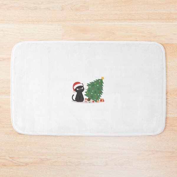 Item preview, Grumpy Black Cat vs Christmas Tree designed and sold by xMErCUrY03x.