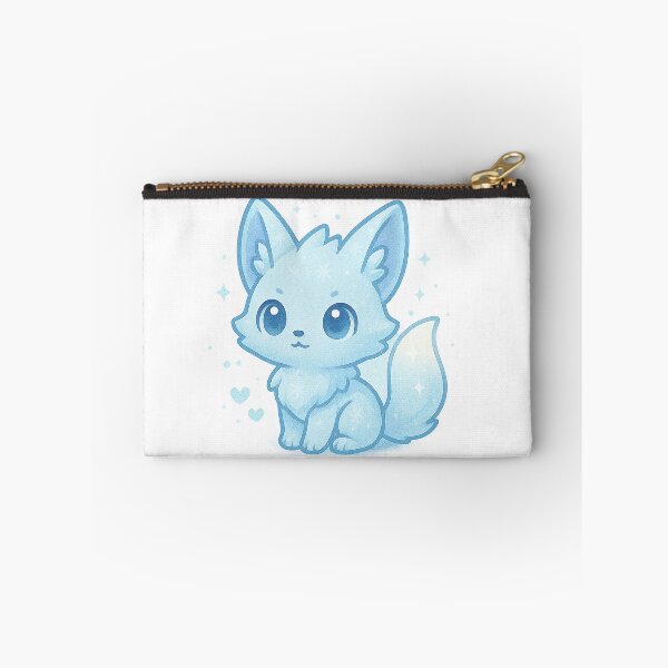 Item preview, Starflake Familiar | Cute Winter Fox Sticker & Crystal Snow Bunny Aesthetic Art designed and sold by HerDreamCodes.
