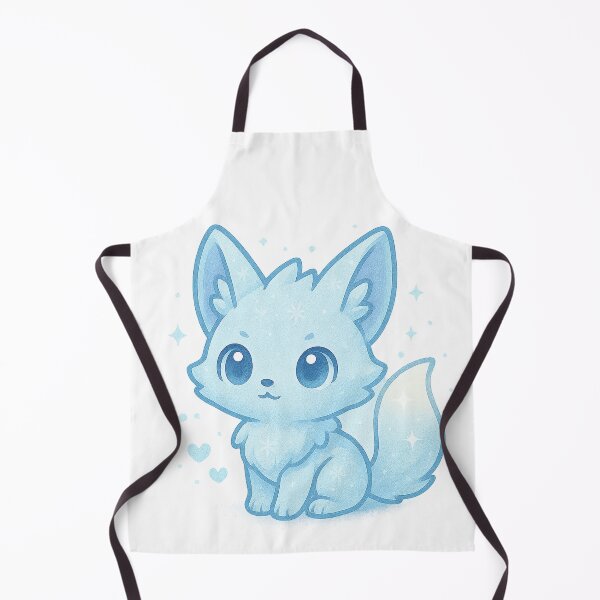 Item preview, Starflake Familiar | Cute Winter Fox Sticker & Crystal Snow Bunny Aesthetic Art designed and sold by HerDreamCodes.