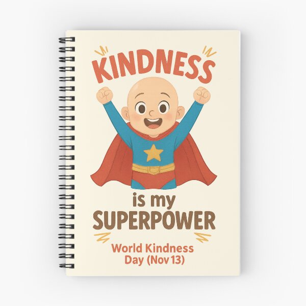 Item preview, Kindness Is My Superpower – Bald Superhero Kid with Hope designed and sold by HelpHaha.