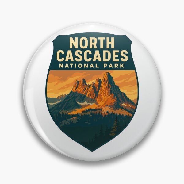 Item preview, North Cascades National Park Retro Sticker designed and sold by Ismeal Von.