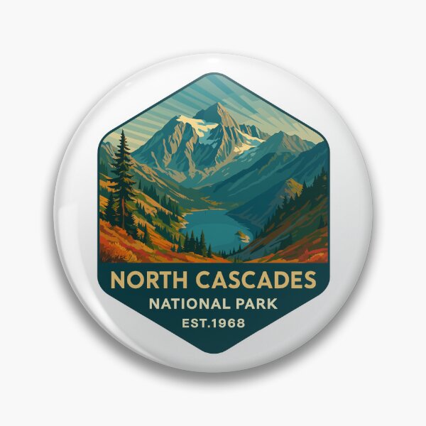 Item preview, North Cascades National Park Retro Sticker designed and sold by Ismeal Von.