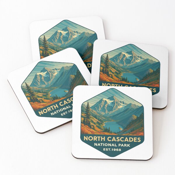 Item preview, North Cascades National Park Retro Sticker designed and sold by Ismeal Von.