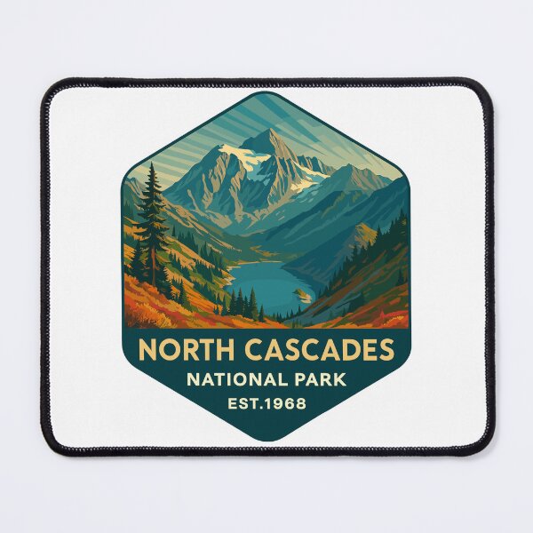 Item preview, North Cascades National Park Retro Sticker designed and sold by Ismeal Von.
