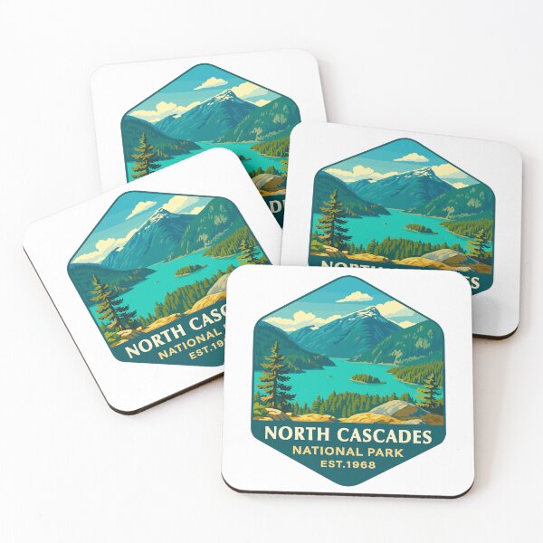 Item preview, North Cascades National Park Retro Sticker designed and sold by Ismeal Von.