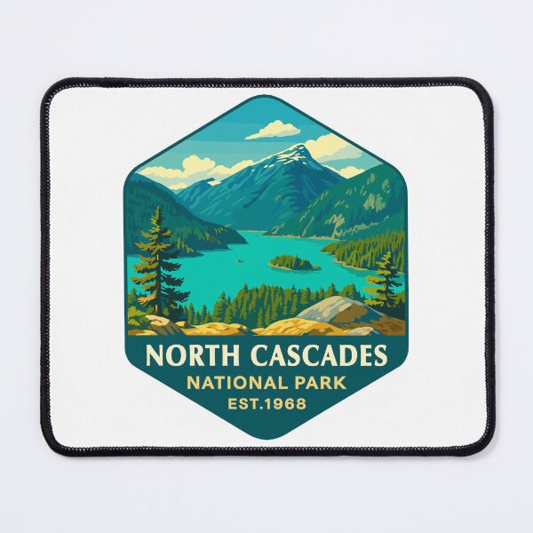 Item preview, North Cascades National Park Retro Sticker designed and sold by Ismeal Von.